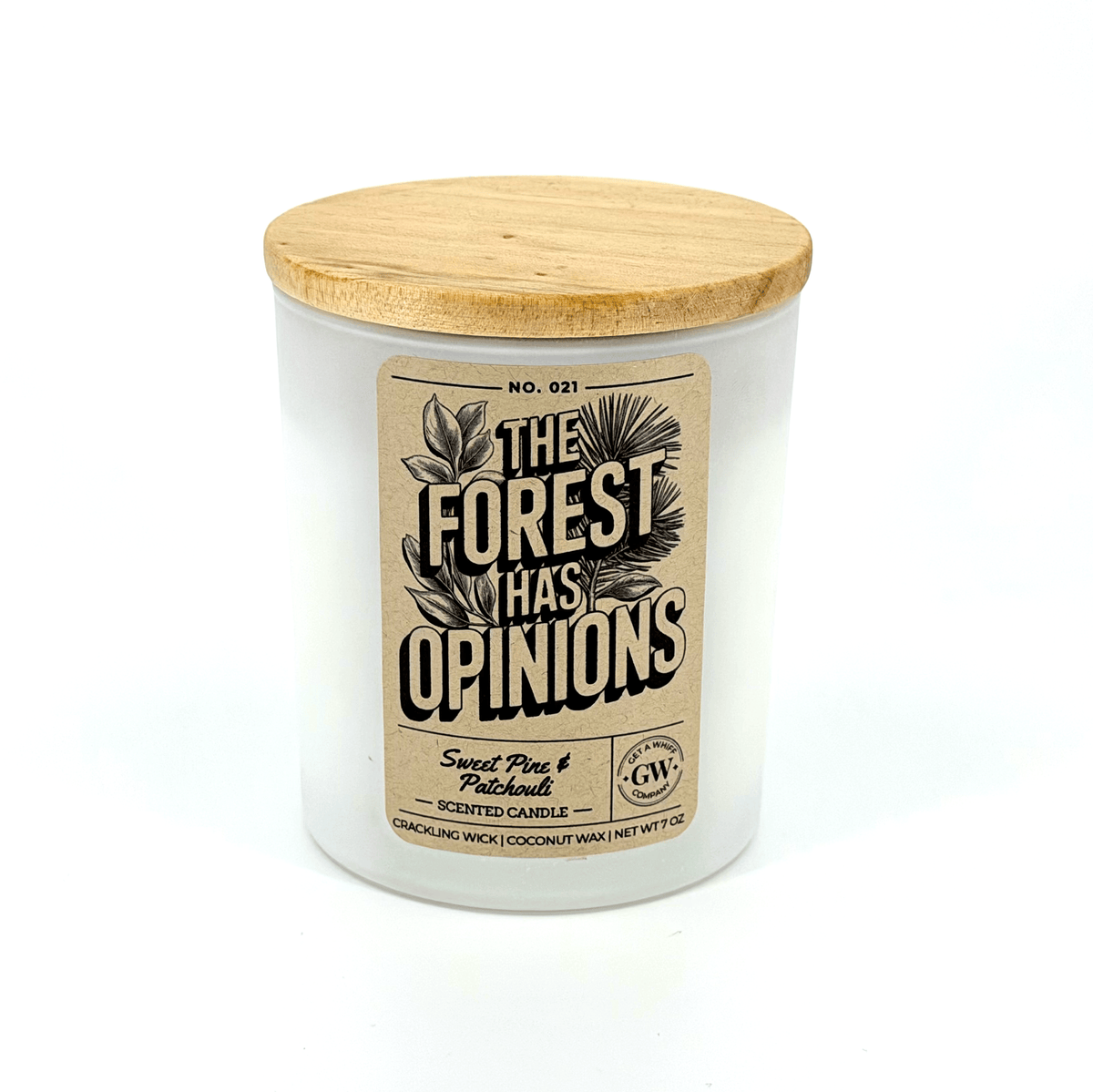 Sugar Pine & Patchouli Scented Candle (The Forest Has Opinions)