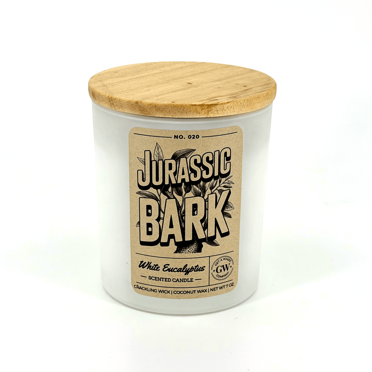 White Eucalyptus Scented Candle (Jurassic Bark)