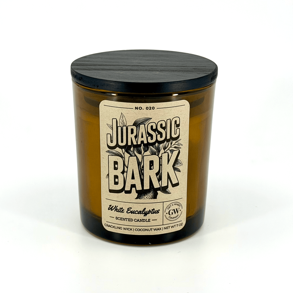 White Eucalyptus Scented Candle (Jurassic Bark)