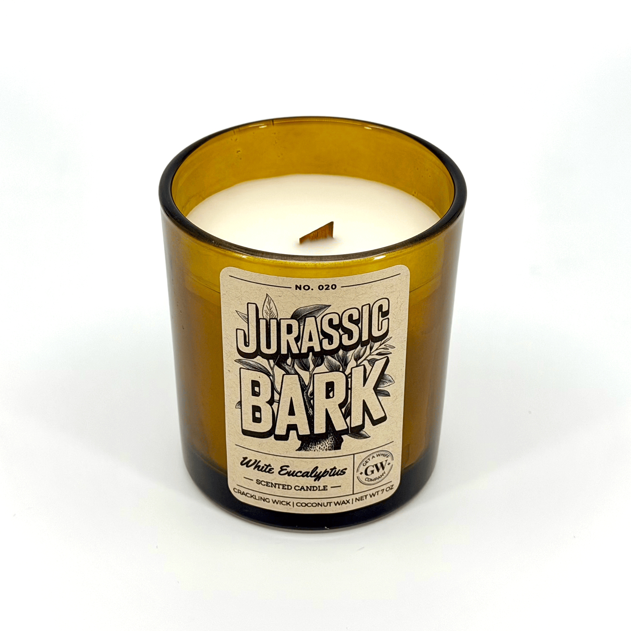 White Eucalyptus Scented Candle (Jurassic Bark)