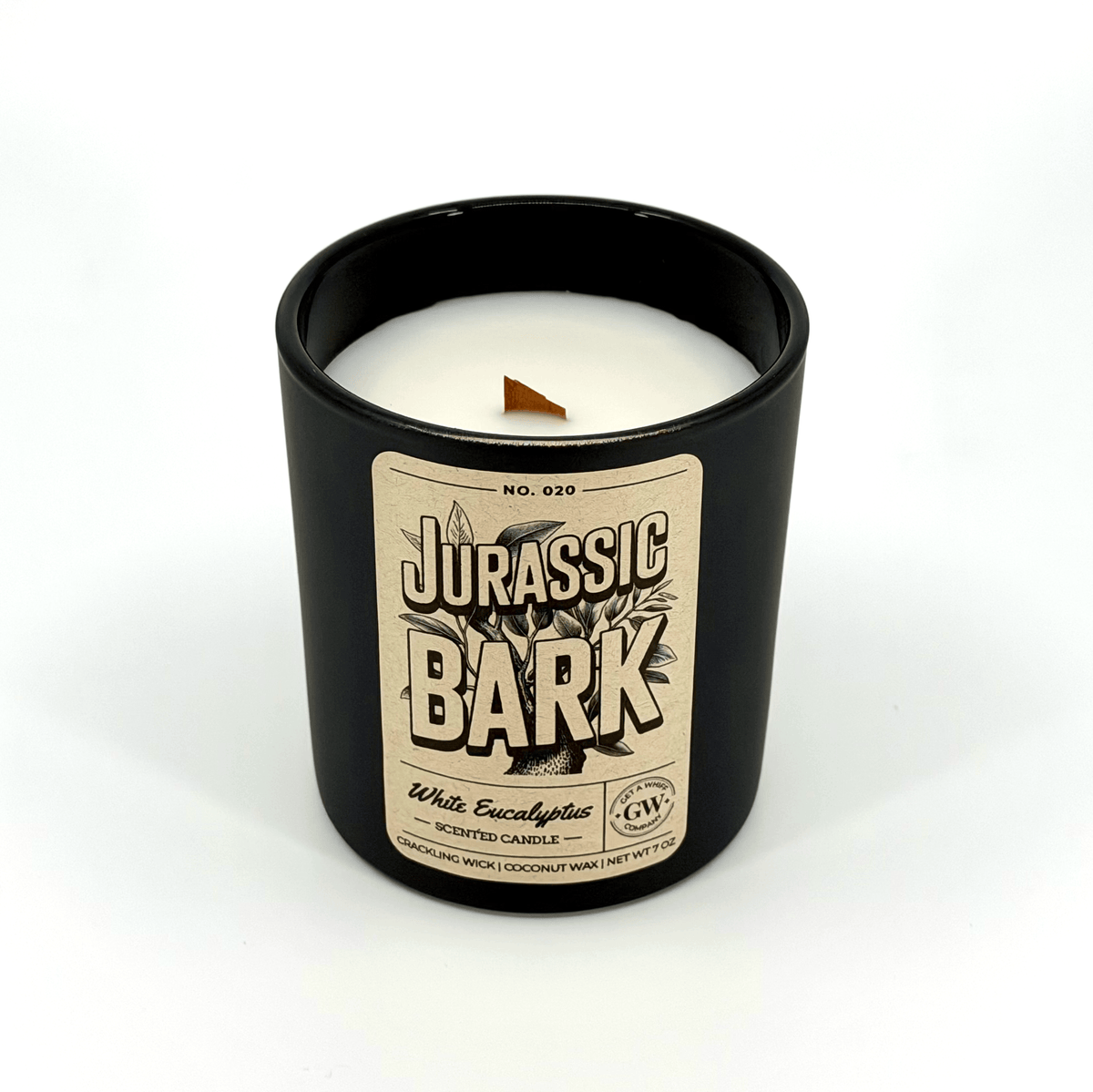 White Eucalyptus Scented Candle (Jurassic Bark)