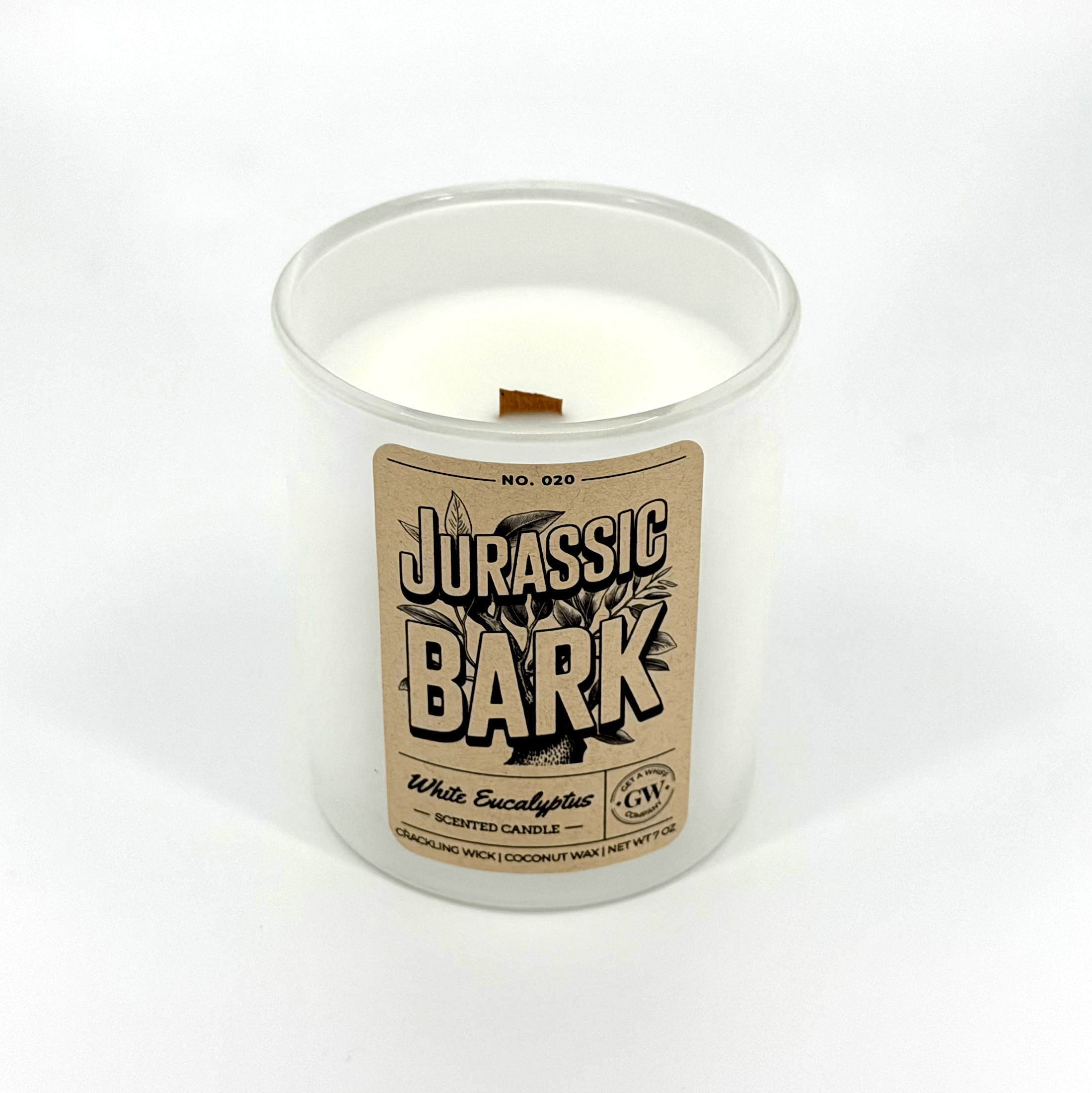 White Eucalyptus Scented Candle (Jurassic Bark)