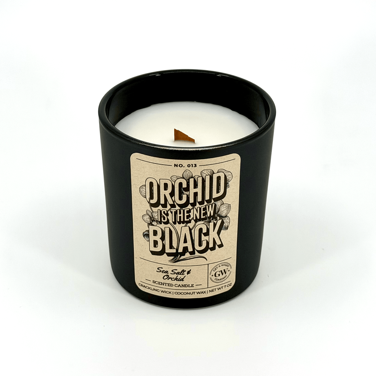 Sea Salt & Orchid Scented Candle (Orchid Is the New Black)