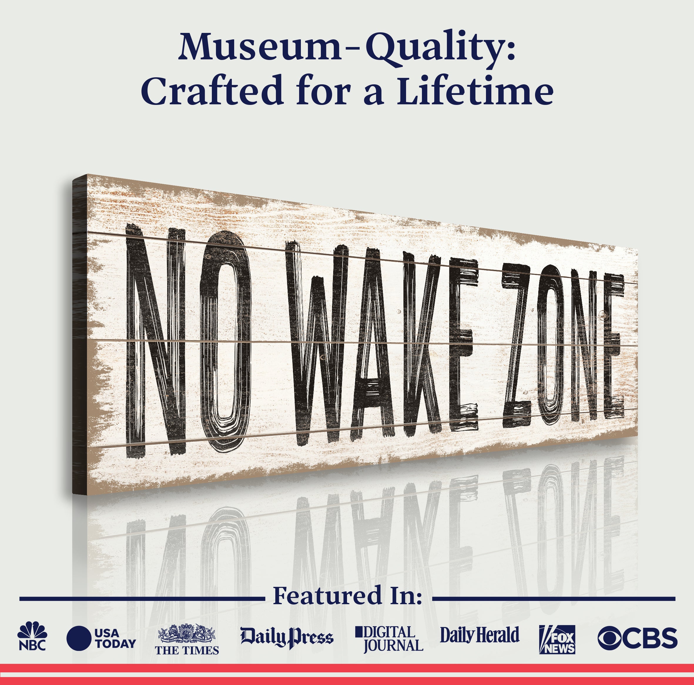 No Wake Zone Sign XVII