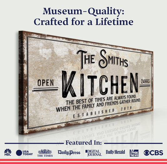 Family Kitchen Sign
