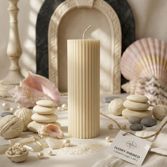 Ribbed Candle | Effortless Home Decor