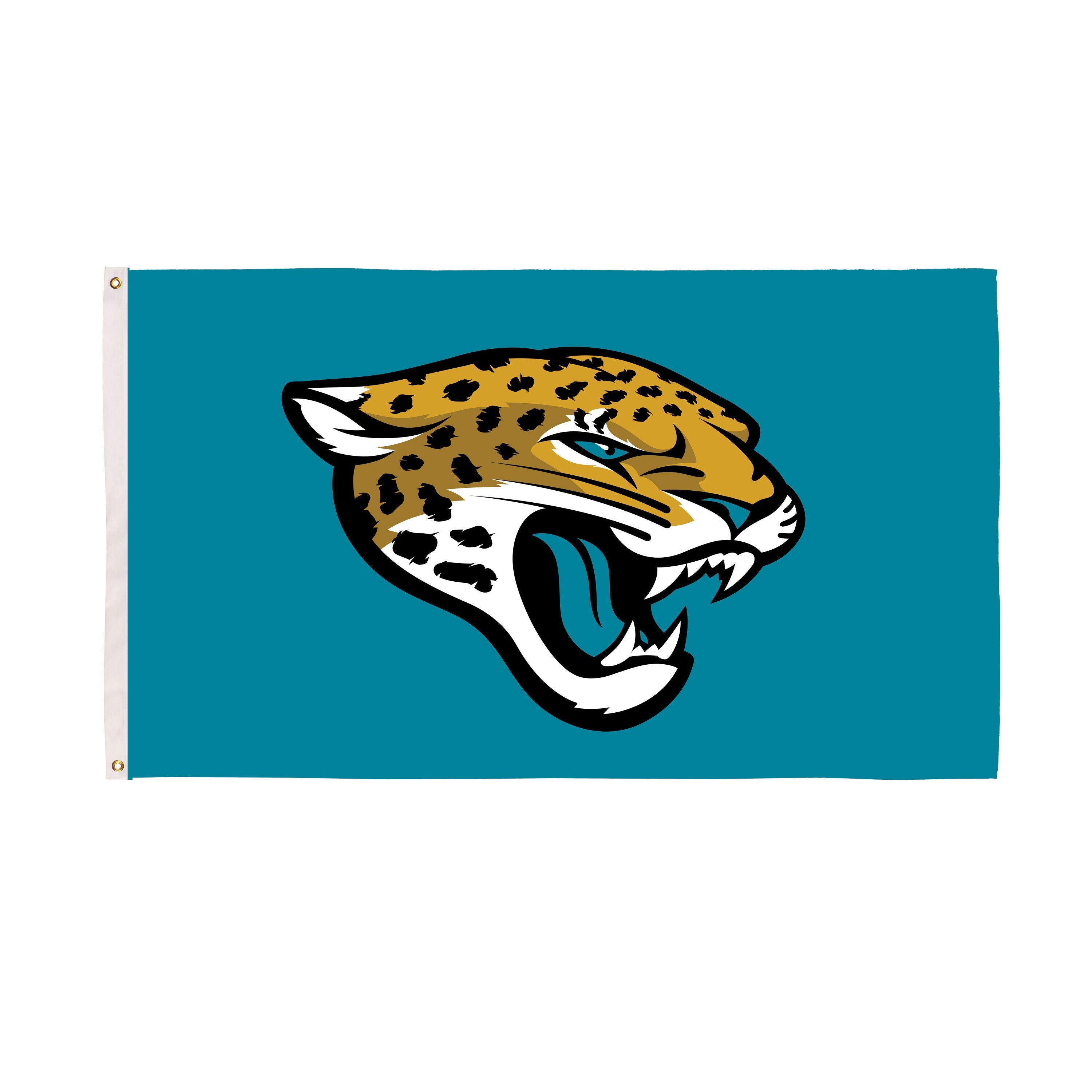 Jacksonville Jaguars Single Sided Flag w/ 2 Grommets, 3'x5'