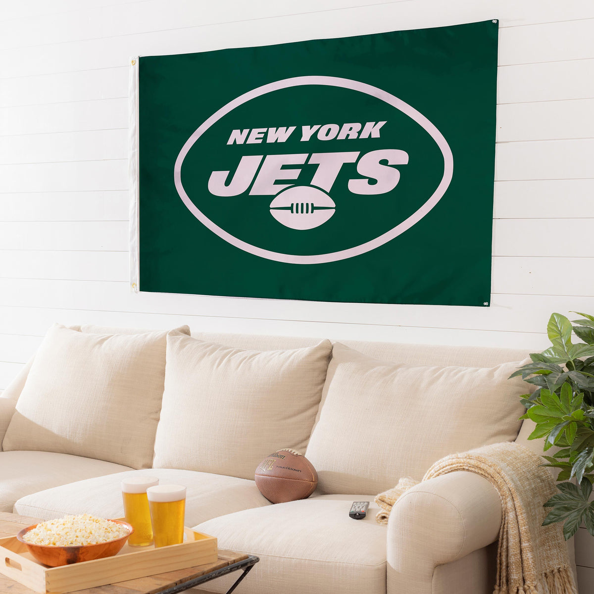 3'x5' Single Sided Flag w/ 2 Grommets, New York Jets
