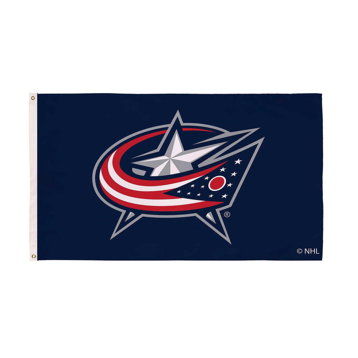 Columbus Blue Jackets Single Sided Flag with 2 Grommets, 3'x5'