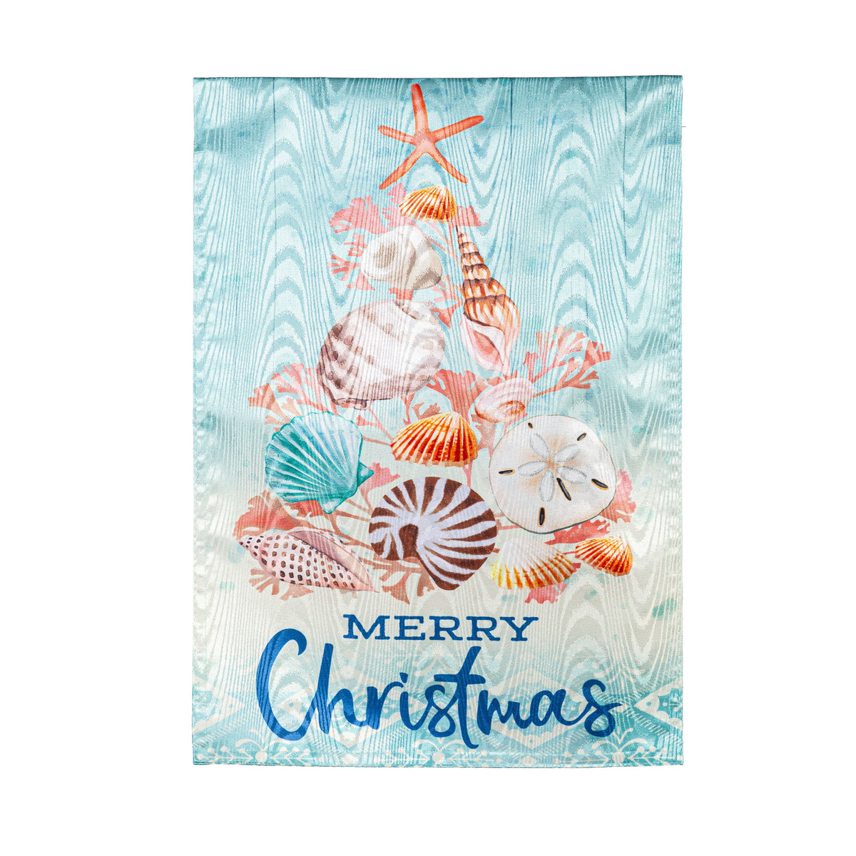 Seashell Tree Moire Garden Flag