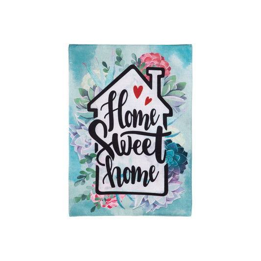 Home Sweet Home Burlap Garden Flag