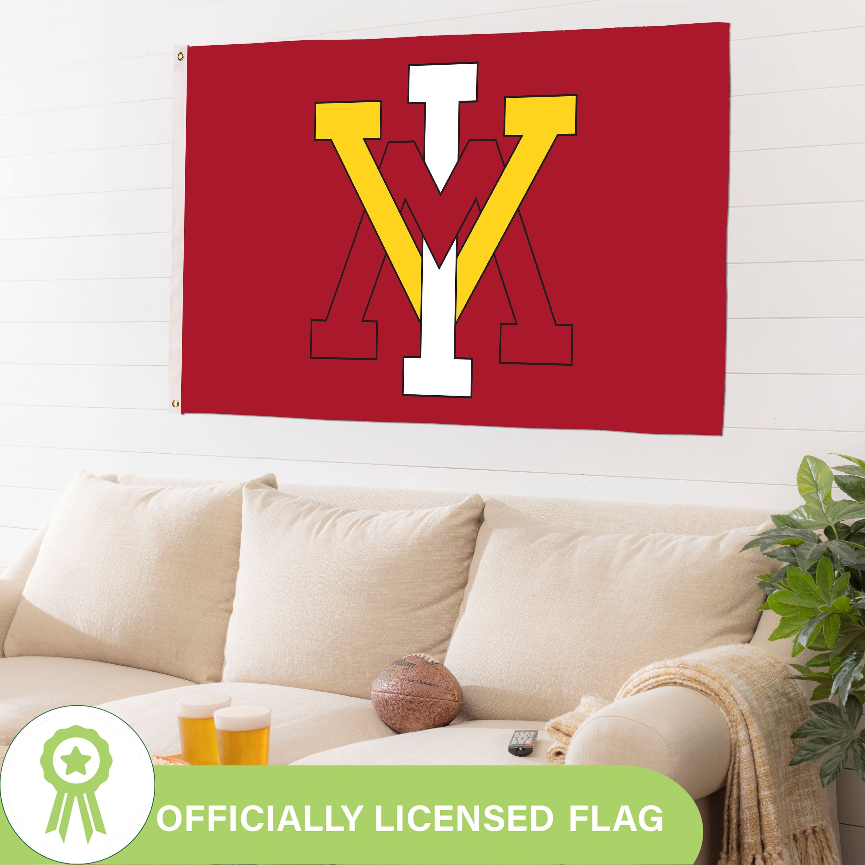 Virginia Military Institute (VMI) Single Sided Flag w/ 2 Grommets, 3'x5'