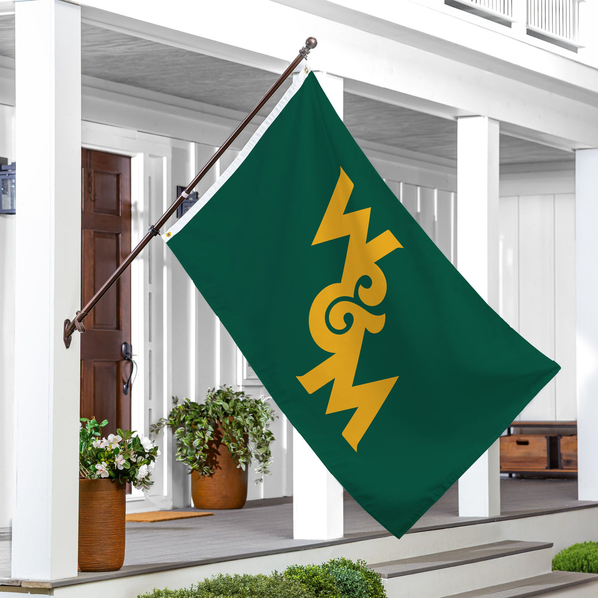William & Mary Single Sided Flag w/ 2 Grommets, 3'x5'
