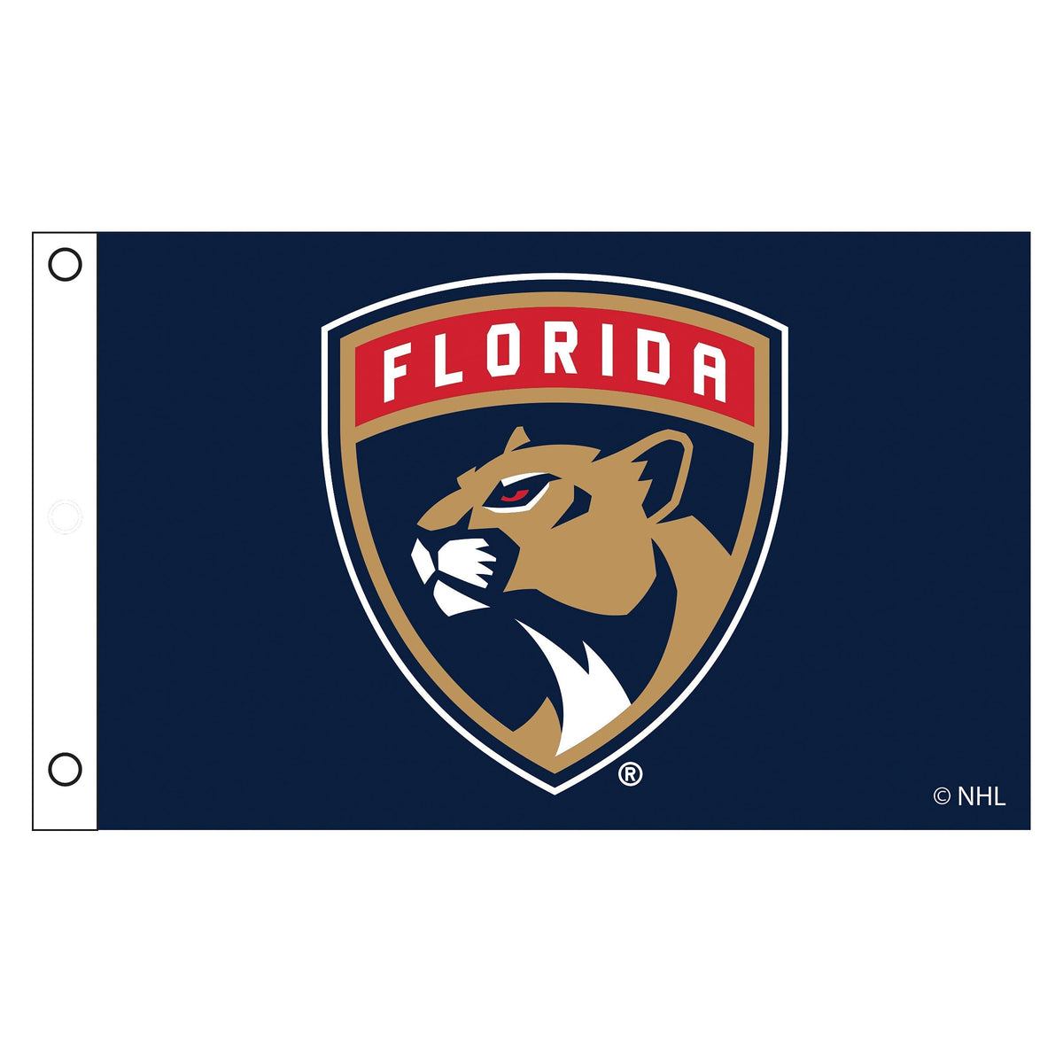 Florida Panthers Single Sided Flag w/ 2 Grommets, 3'x5'