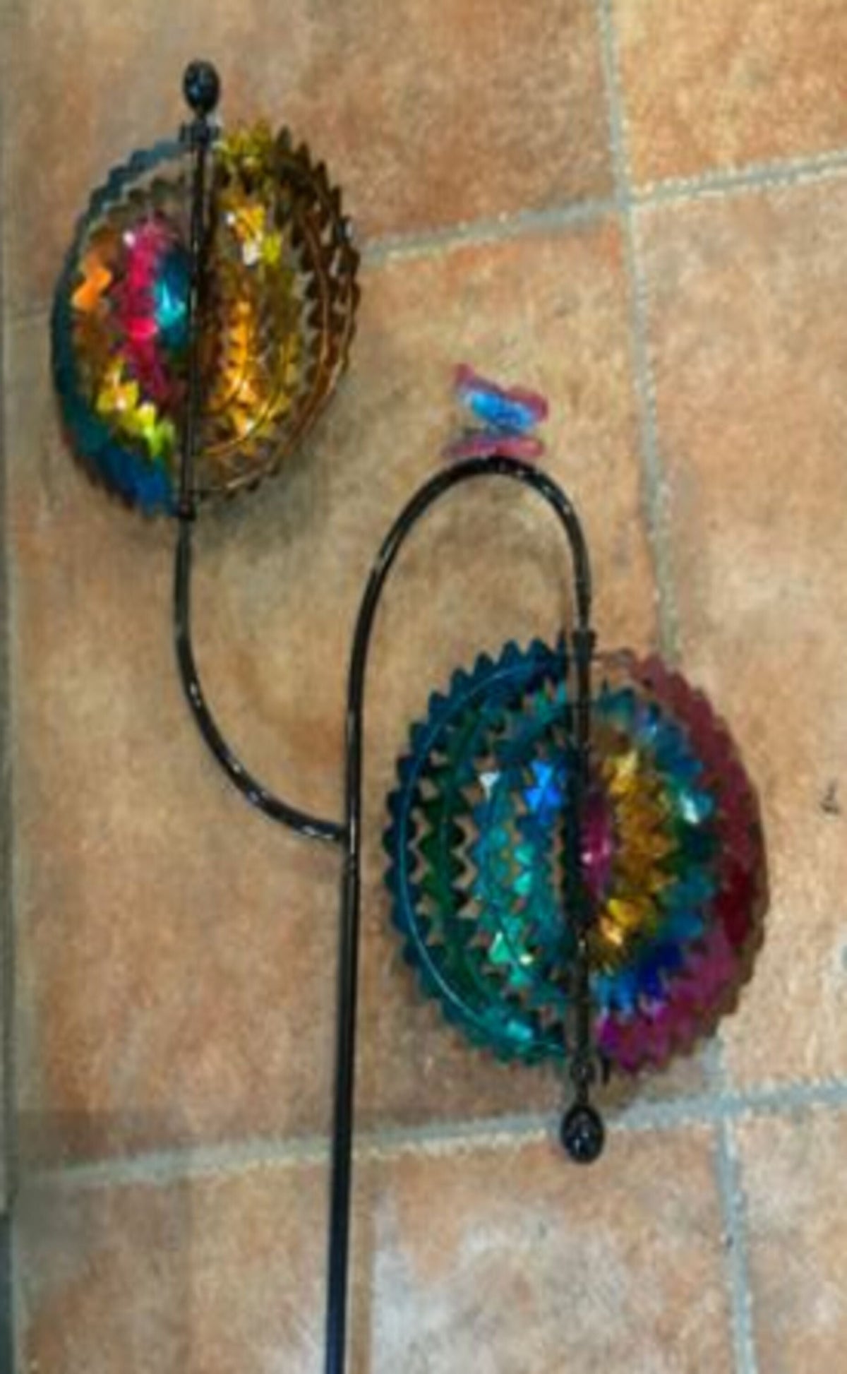 Rainbow Whirl Wind Spinner 73"H