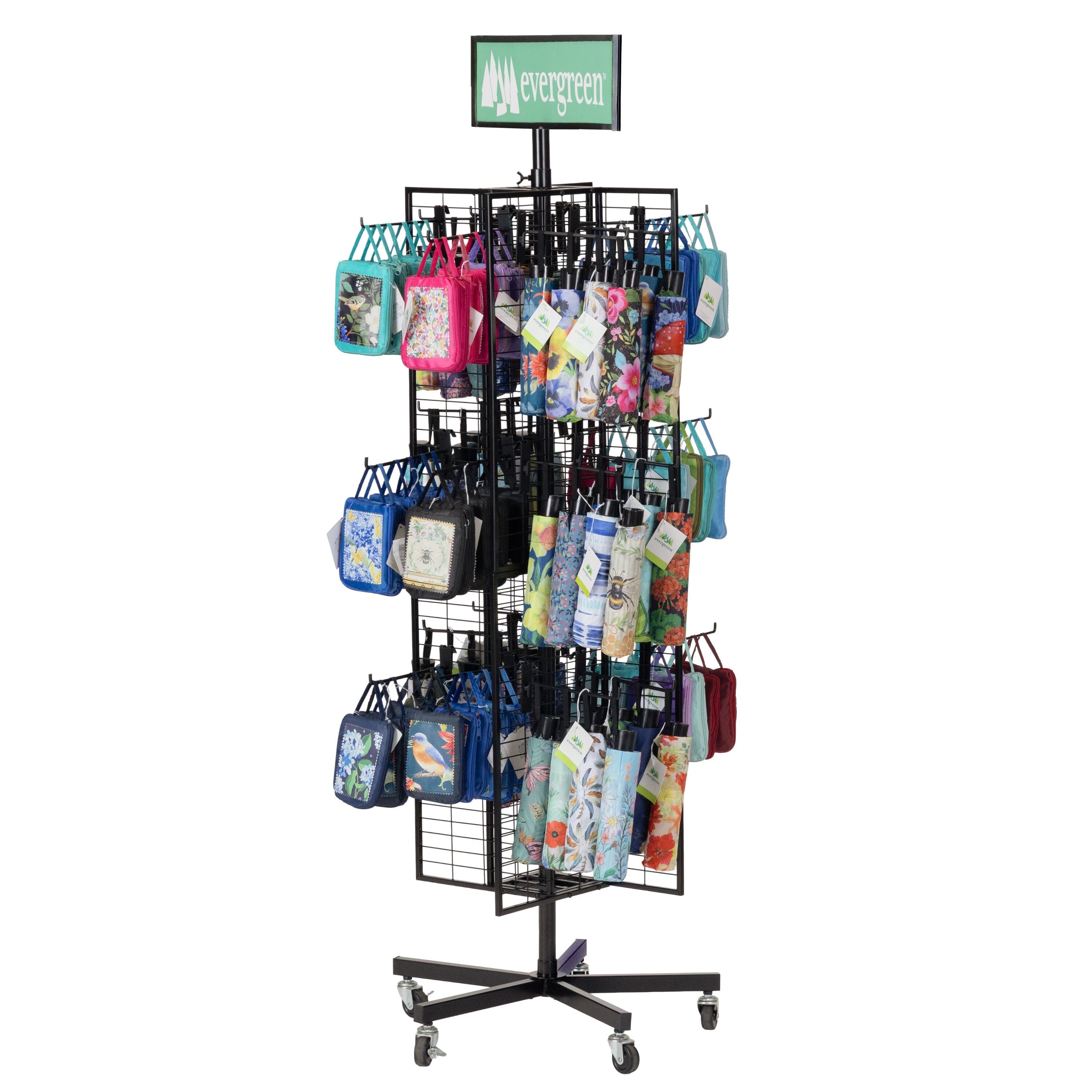 Flag Grid Display with Pinwheel Holder