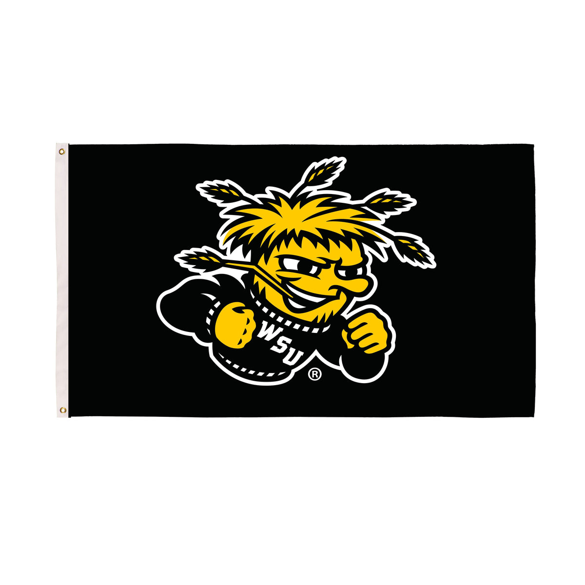 Wichita State Single Sided Flag w/ 2 Grommets, 3'x5'