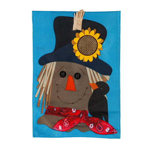Scarecrow Season Garden Flag