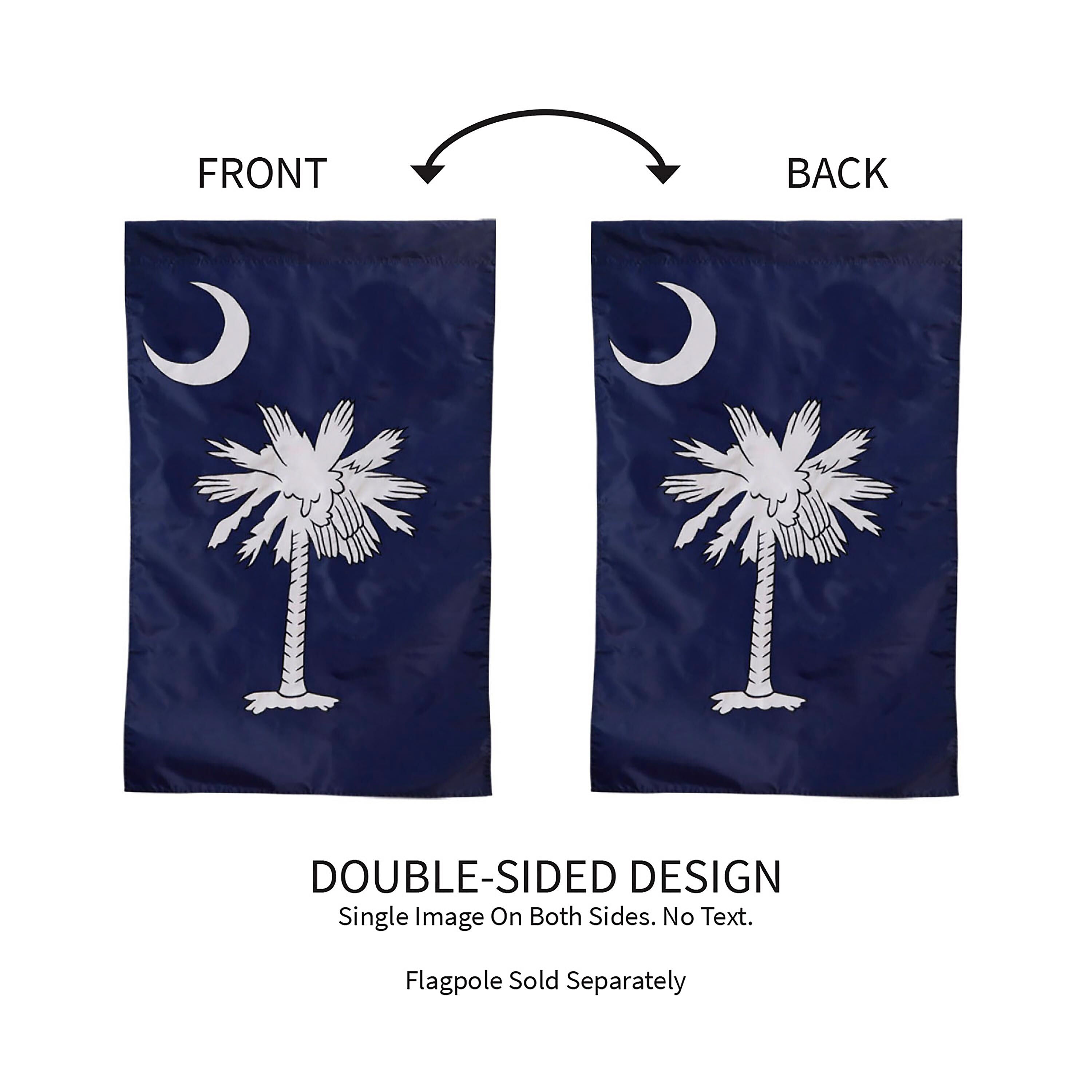 South Carolina Garden Applique Flag