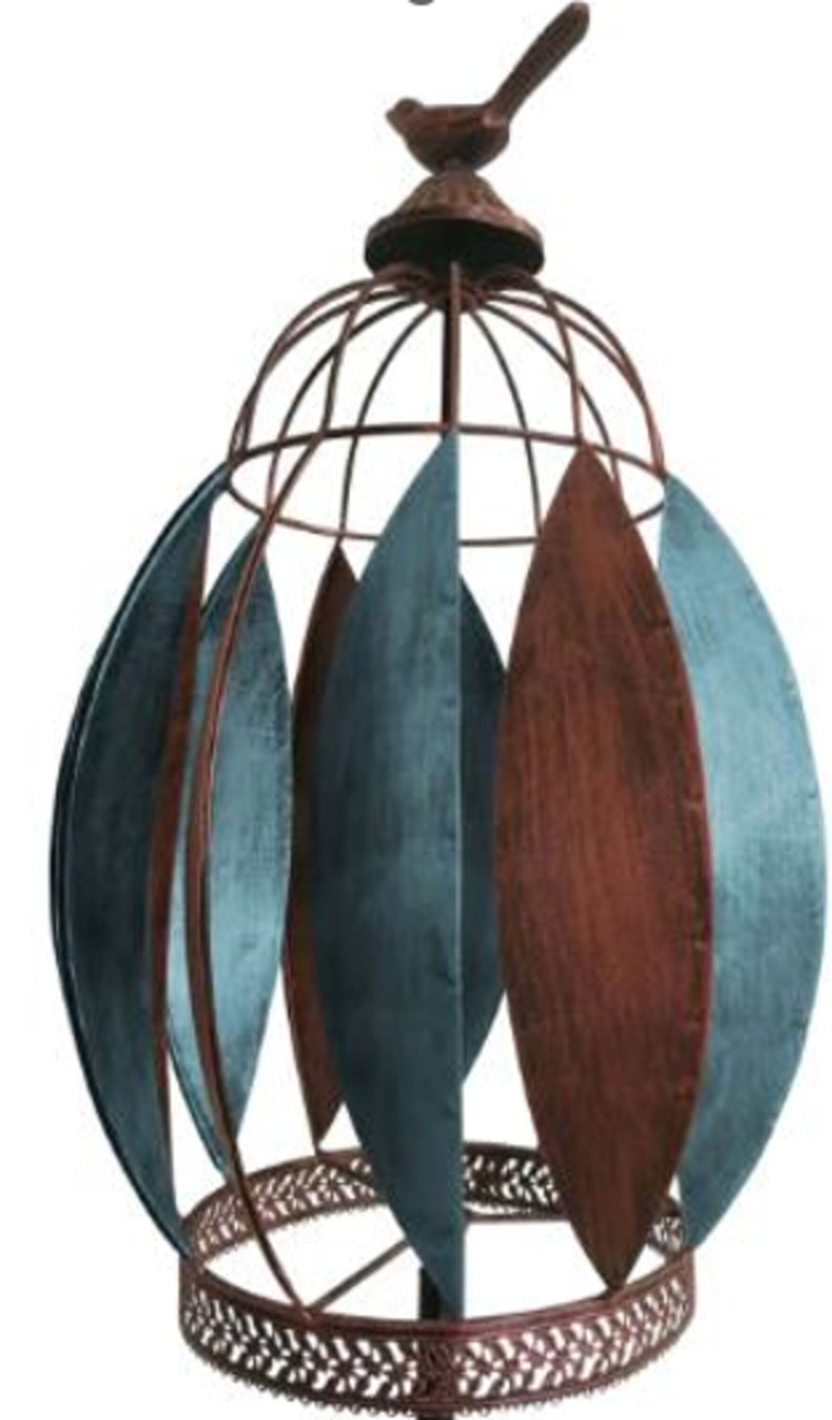 Bird Cage Wind Spinner 68"H
