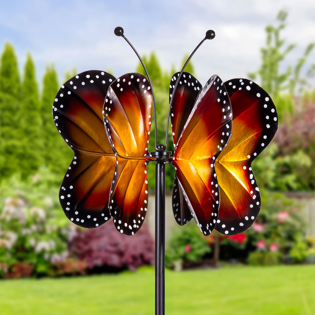 Butterfly Wings In the Wind Wind Spinner 65"H