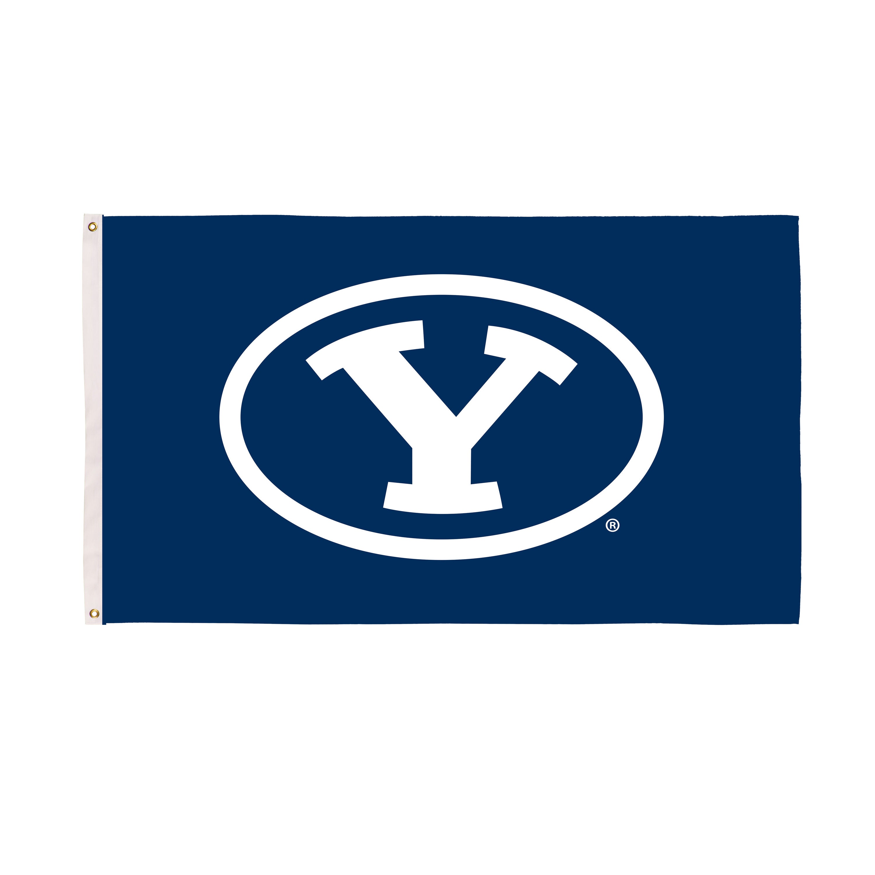 Brigham Young University Single Sided Flag w/ 2 Grommets, 3'x5'