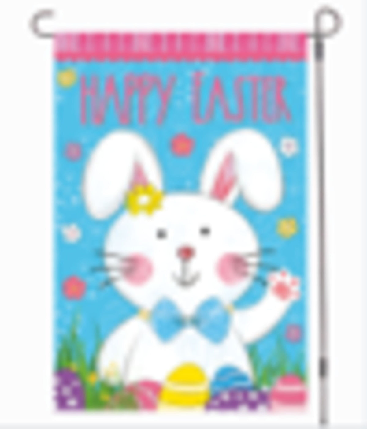 Bowtie Bunny Suede House Flag