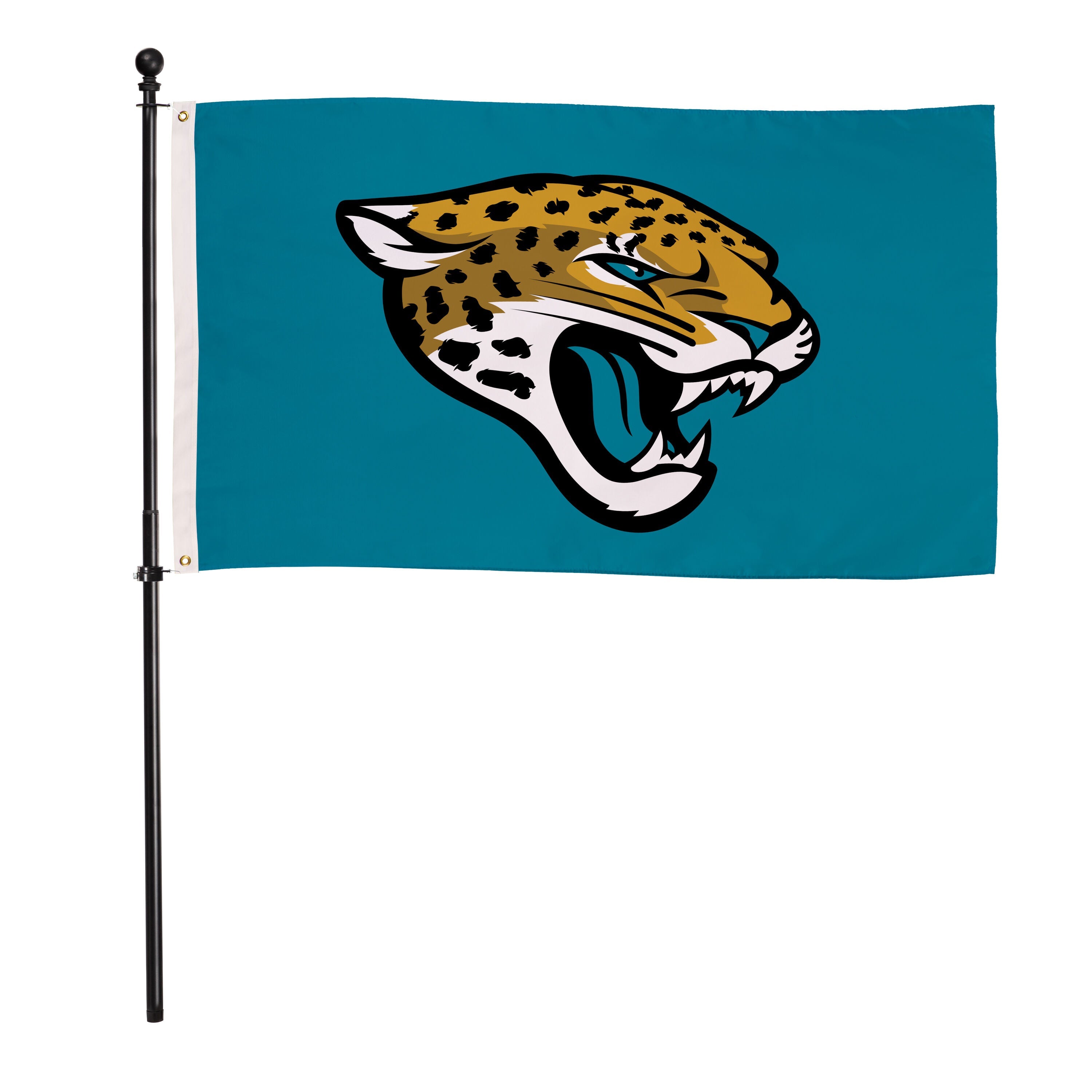 Jacksonville Jaguars Single Sided Flag w/ 2 Grommets, 3'x5'
