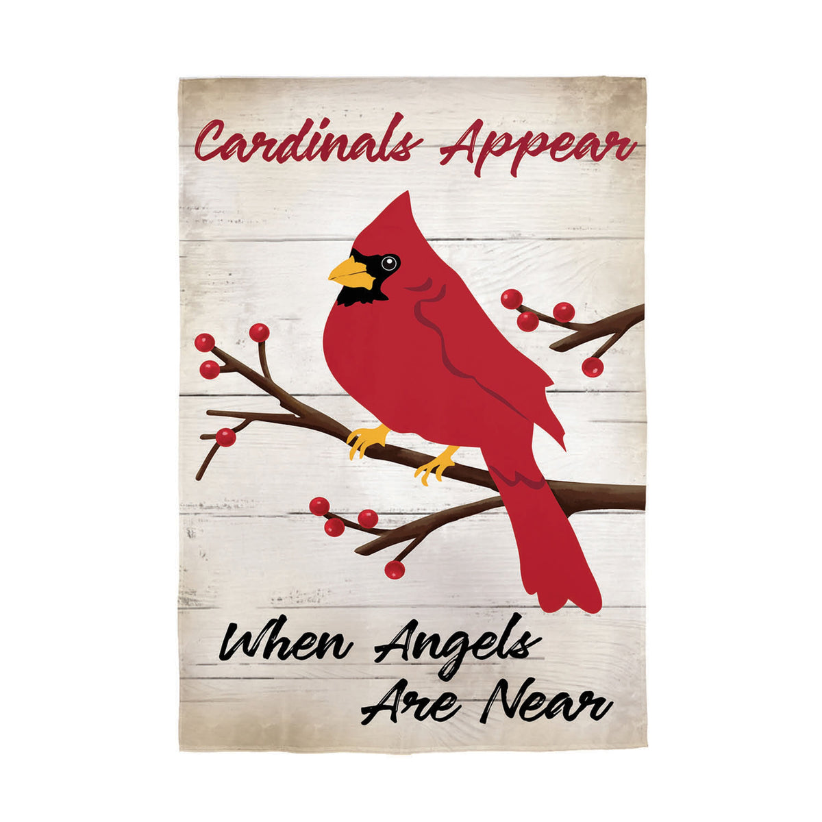 When Angels are Near Applique Garden Flag