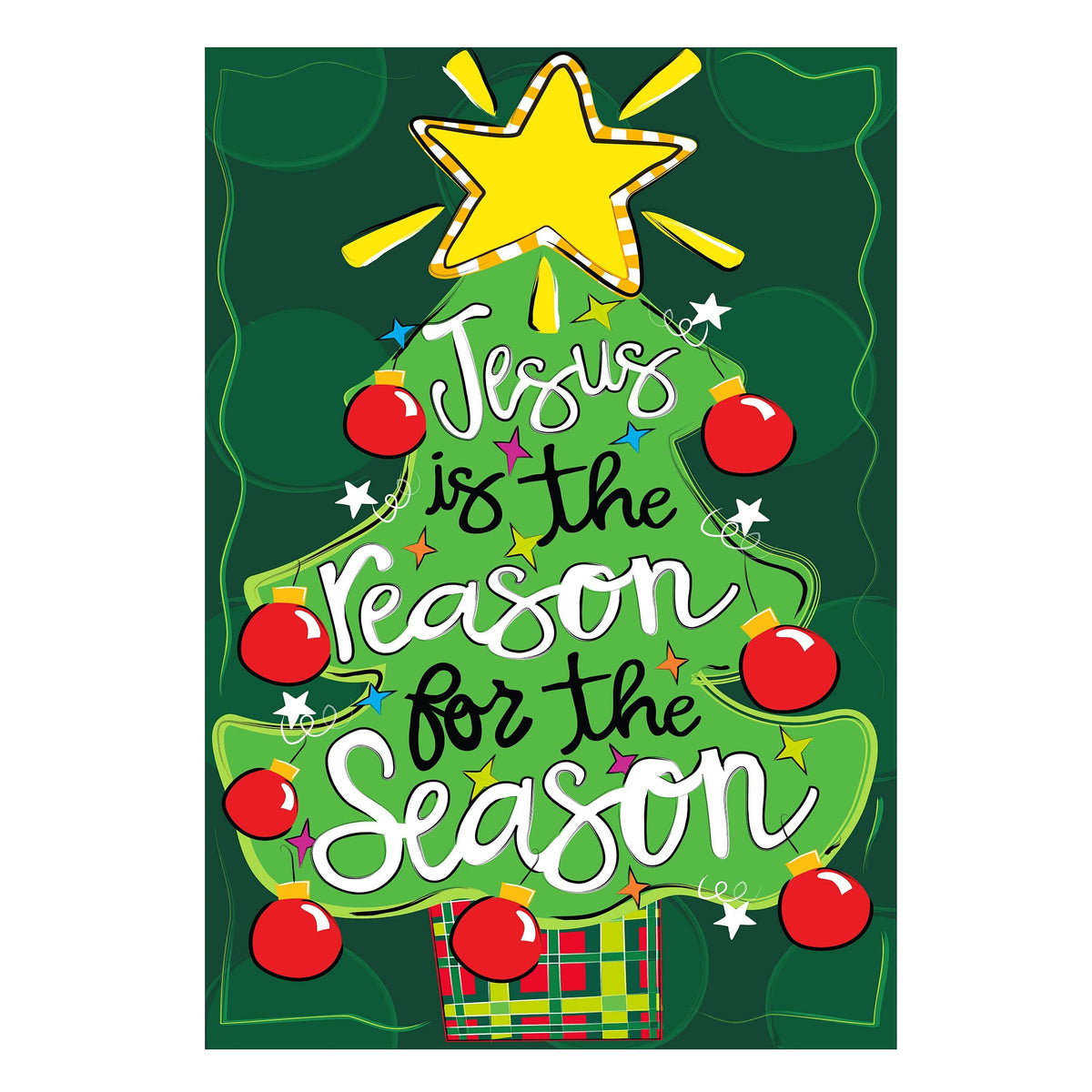 Jesus Is The Reason Applique Garden Flag