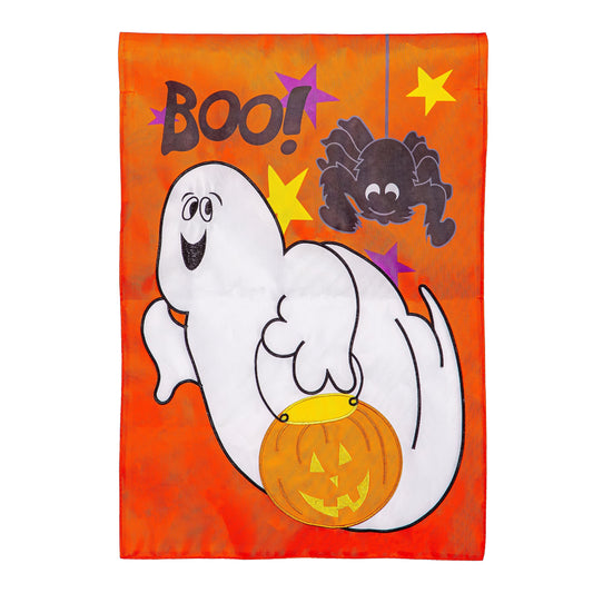 Boo Buds Applique Garden Flag