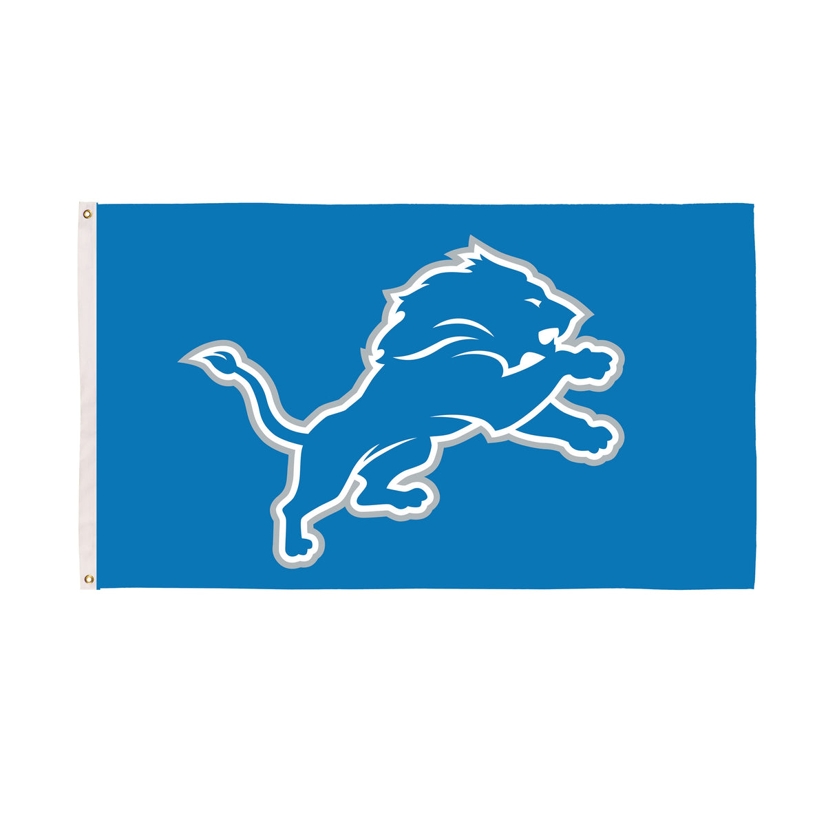 Detroit Lions Single Sided Flag w/ 2 Grommets, 3'x5'