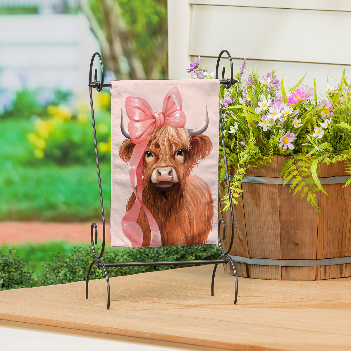 Scroll Garden Flag Stand