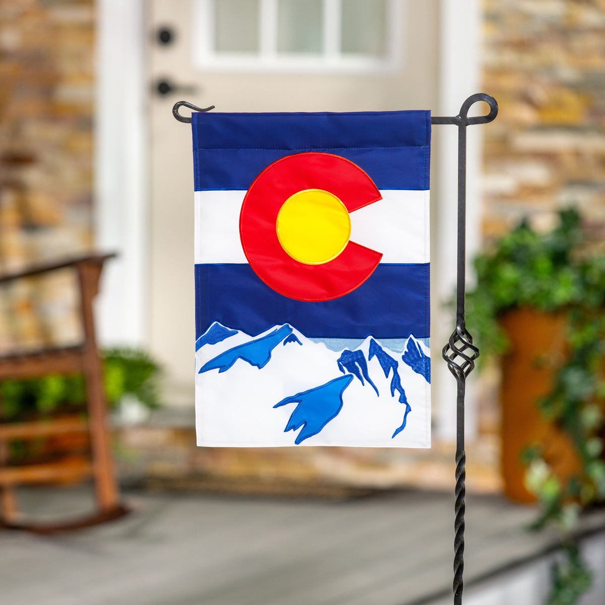 Colorado State Garden Applique Flag