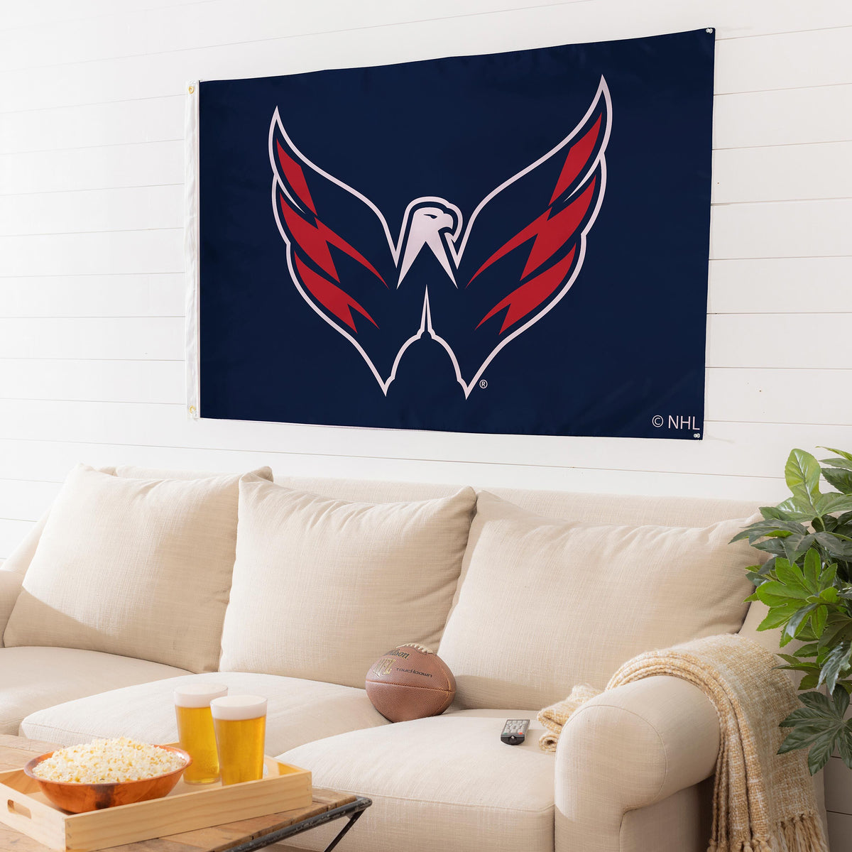 3'x5' Single Sided Flag w/ 2 Grommets, Washington Capitals