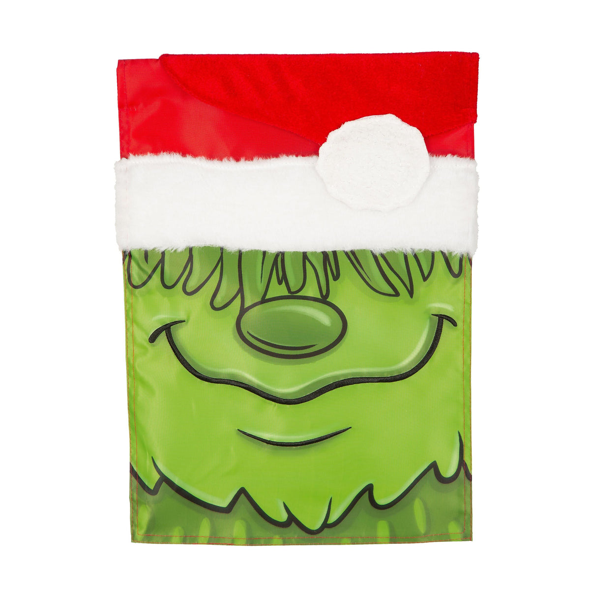 Christmas Monster Applique Garden Flag