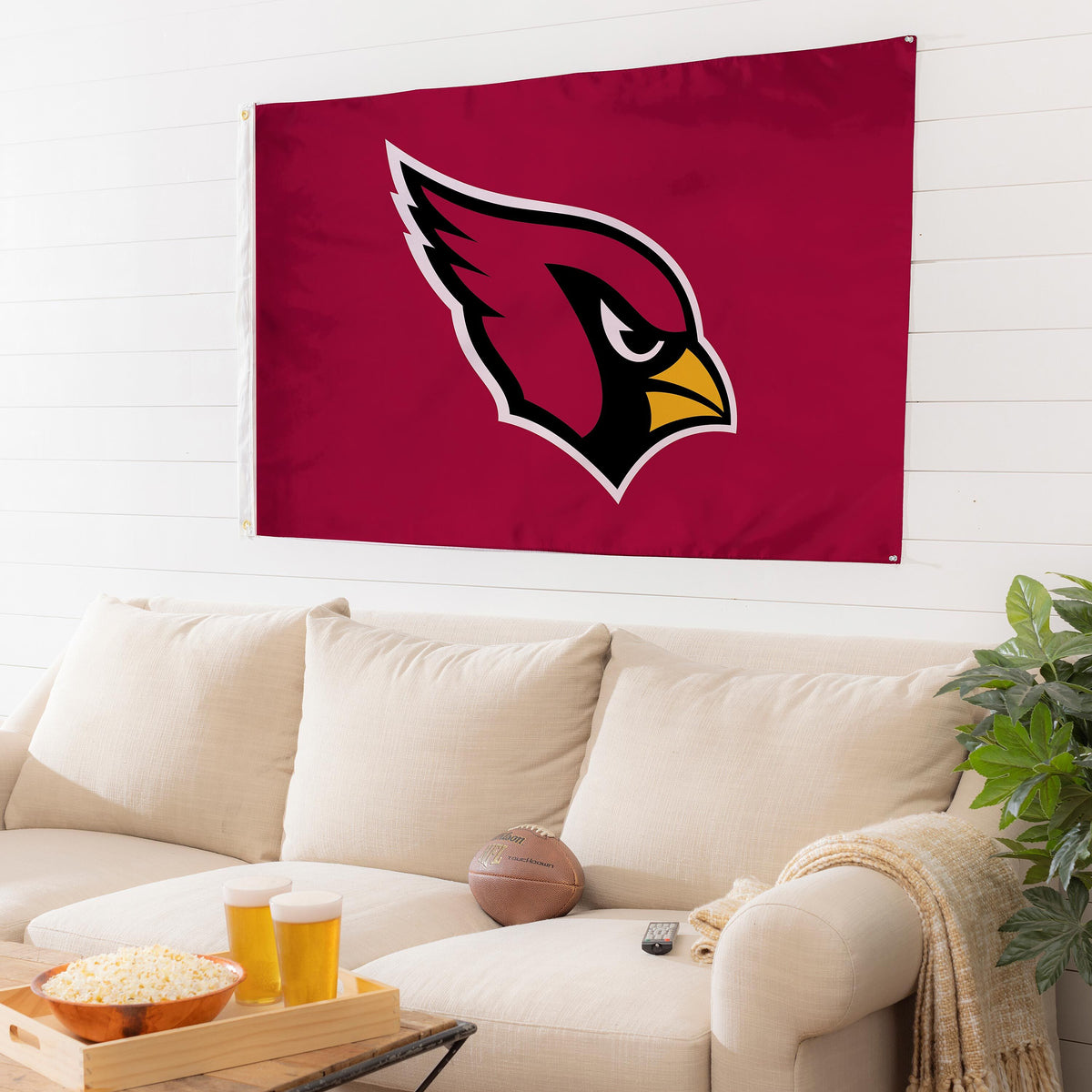 Arizona Cardinals Single Sided Flag w/ 2 Grommets, 3'x5'
