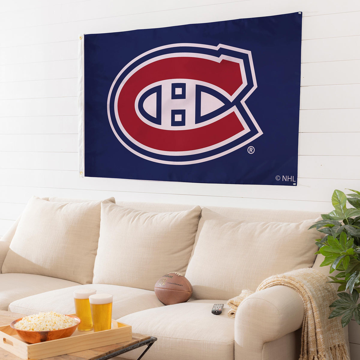 Montreal Canadiens Single Sided Flag with 2 Grommets, 3'x5'