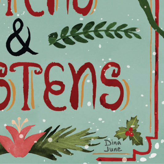 Santa's Forest of Wonder Reversible Burlap Garden Flag