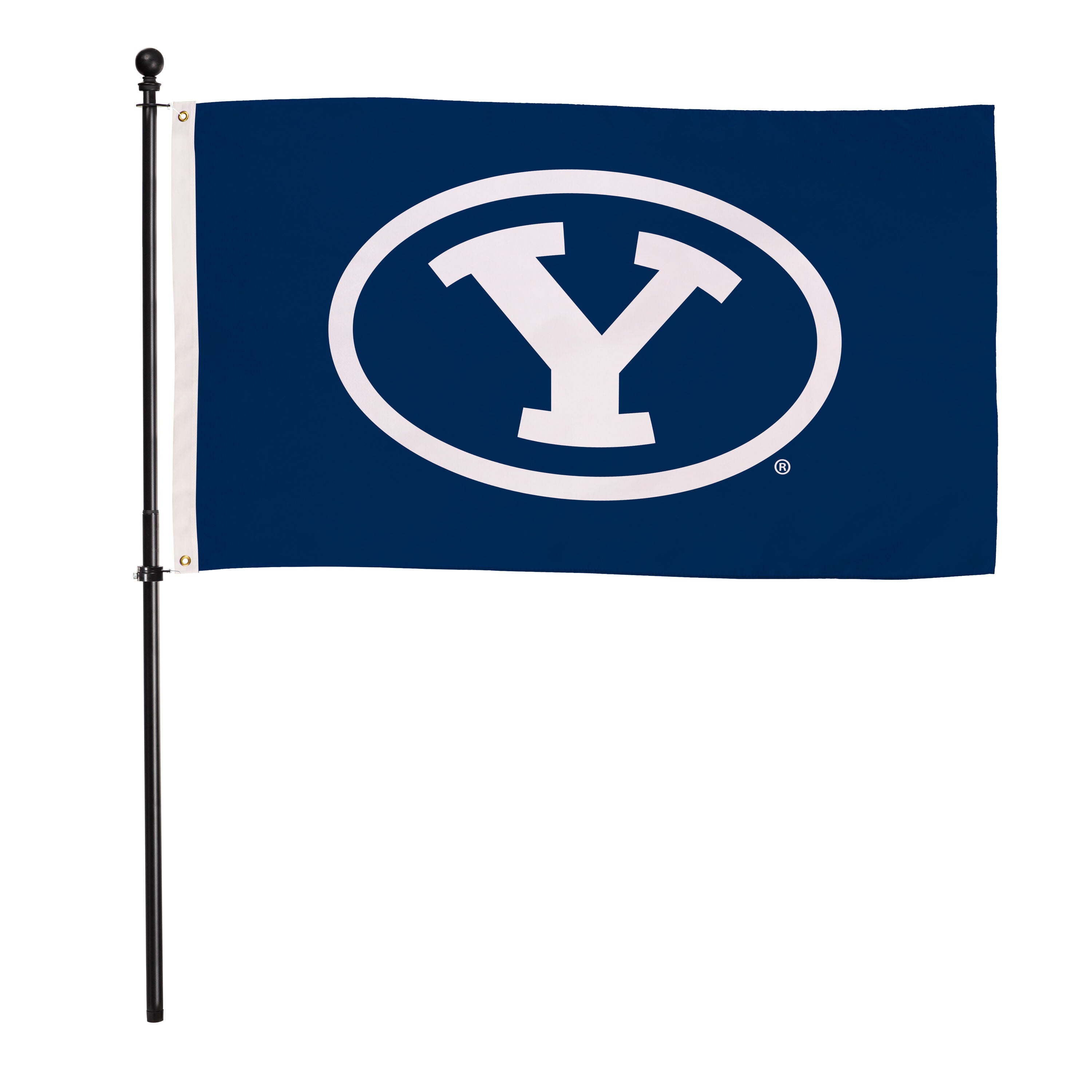 Brigham Young University Single Sided Flag w/ 2 Grommets, 3'x5'