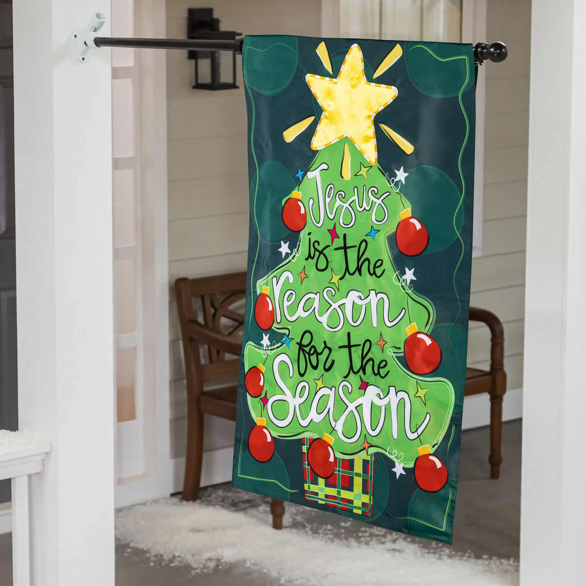 Wondering Heart Applique House Flag