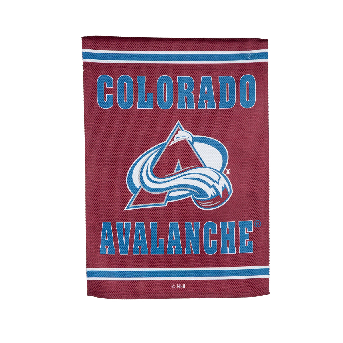 Embossed Suede Flag, GDN Size, Colorado Avalanche