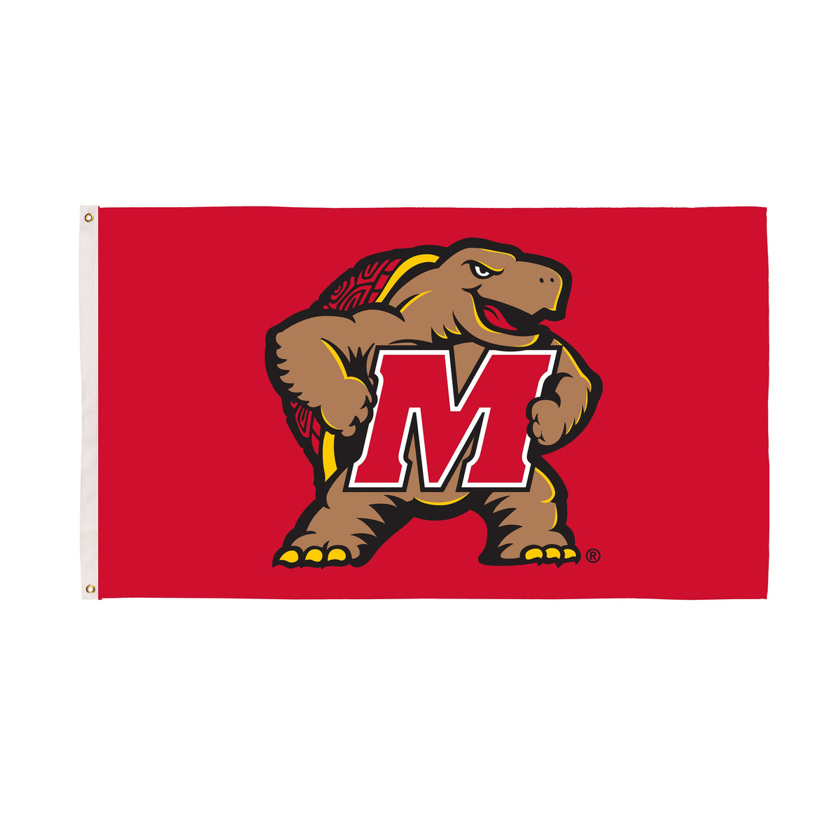University of Maryland Single Sided Flag w/ 2 Grommets, 3'x5'