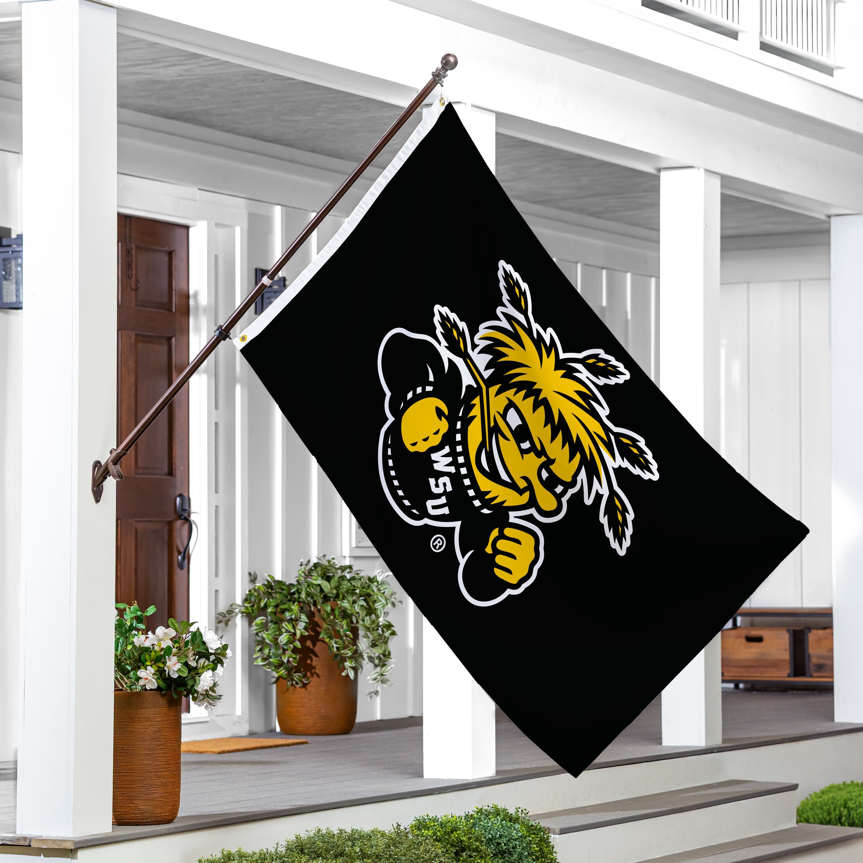Wichita State Single Sided Flag w/ 2 Grommets, 3'x5'