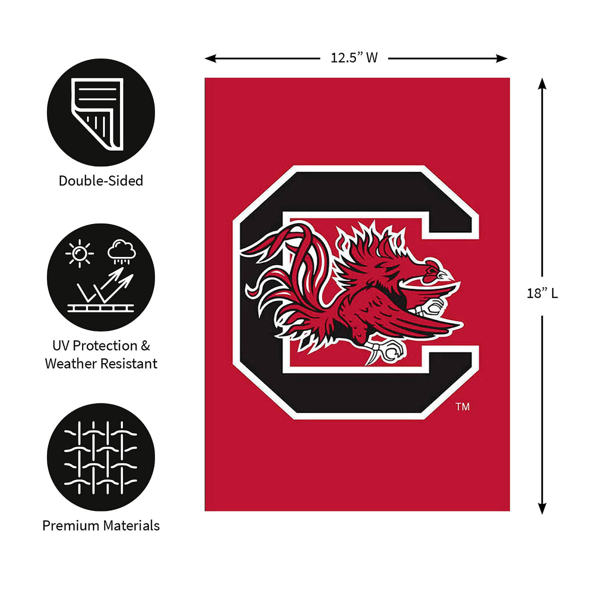University of South Carolina Gamecocks Garden Flag