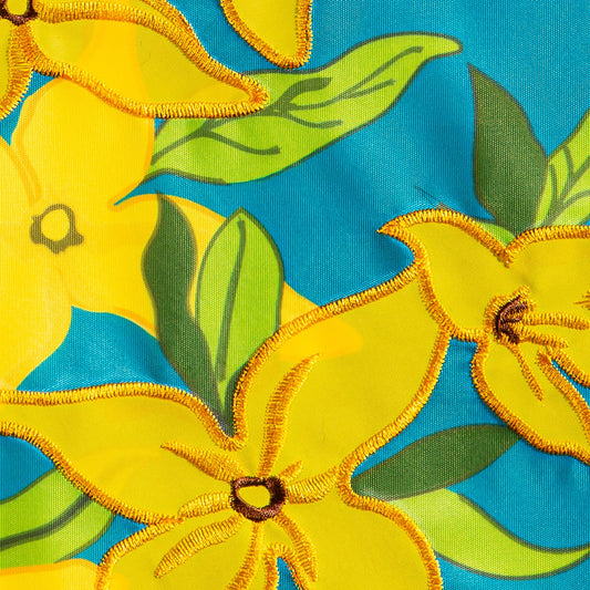 Forsythia Basic Applique Garden Flag