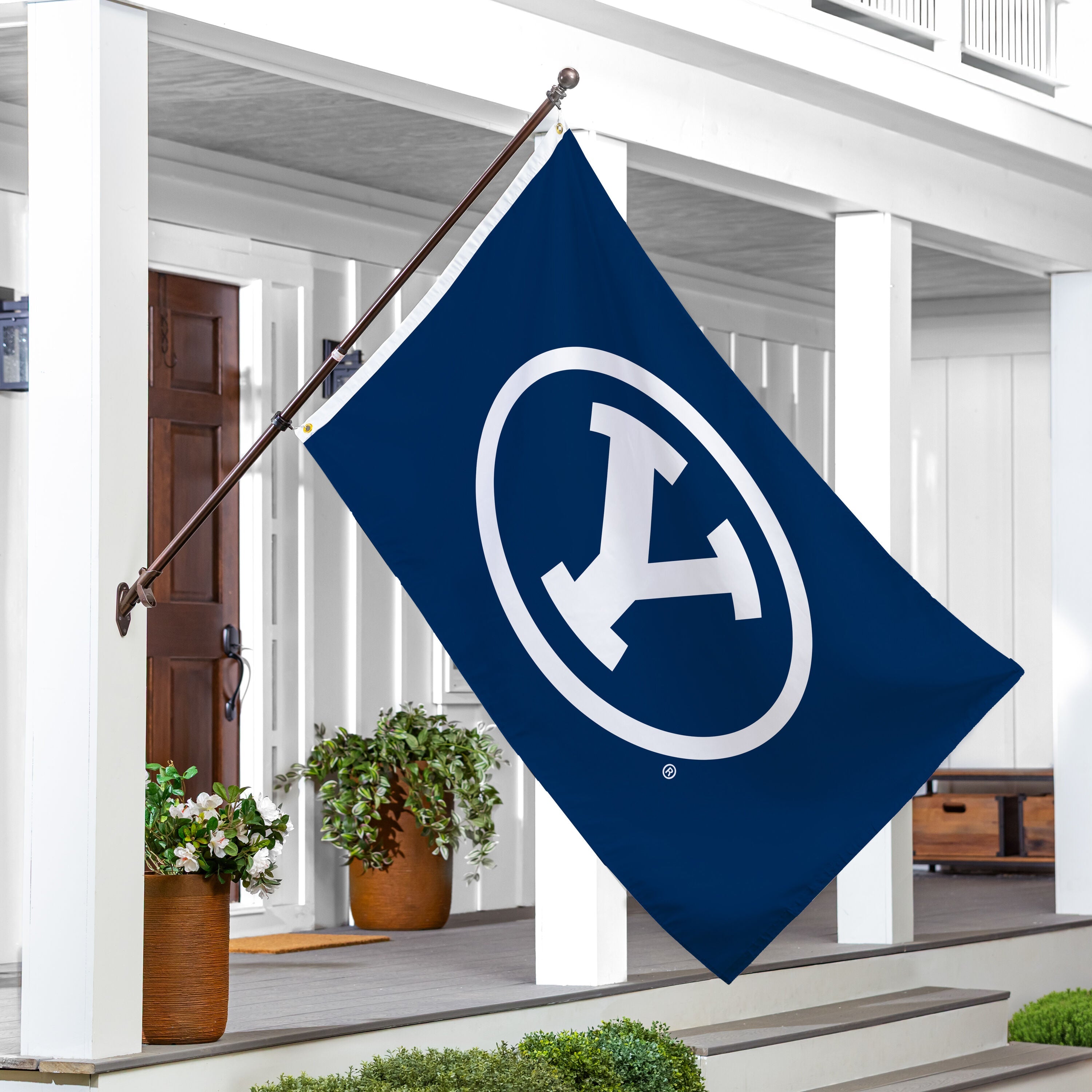 Brigham Young University Single Sided Flag w/ 2 Grommets, 3'x5'