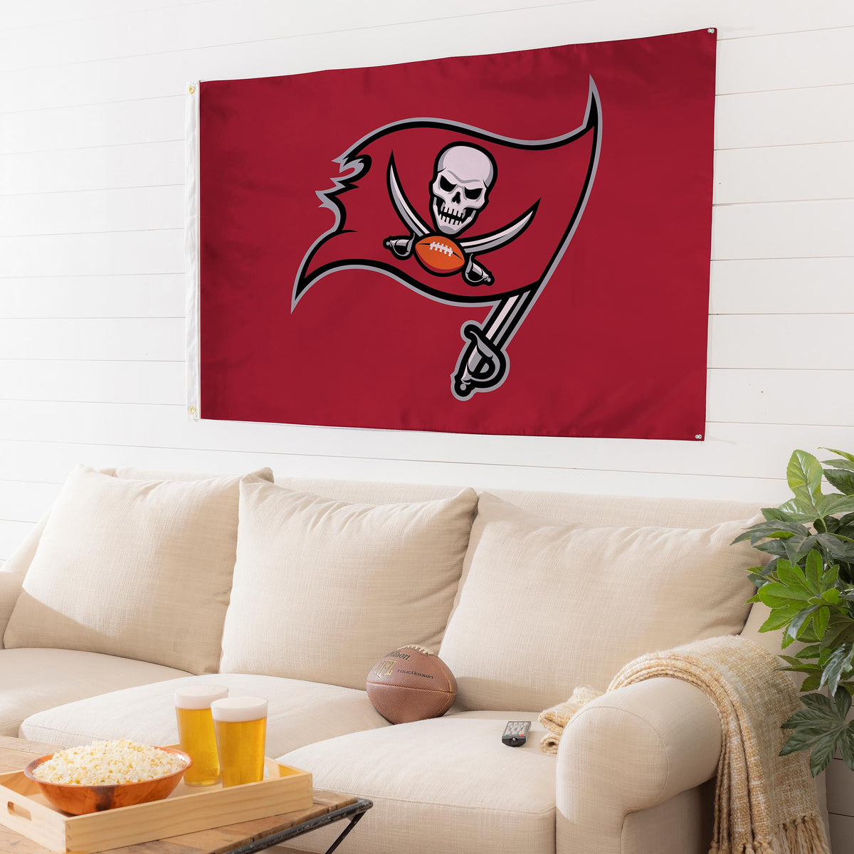 Tampa Bay Buccaneers Single Sided Flag w/ 2 Grommets, 3'x5'