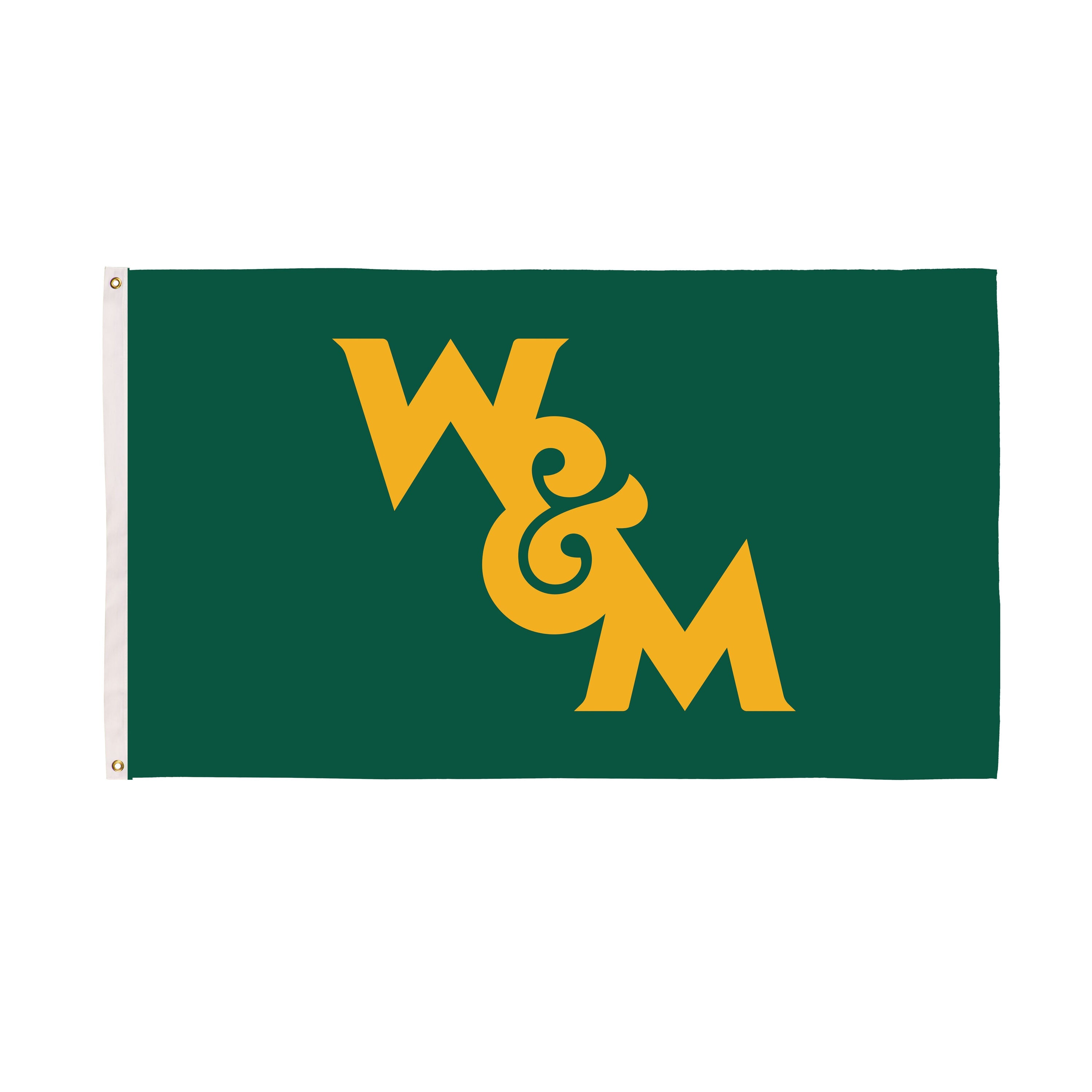 William & Mary Single Sided Flag w/ 2 Grommets, 3'x5'