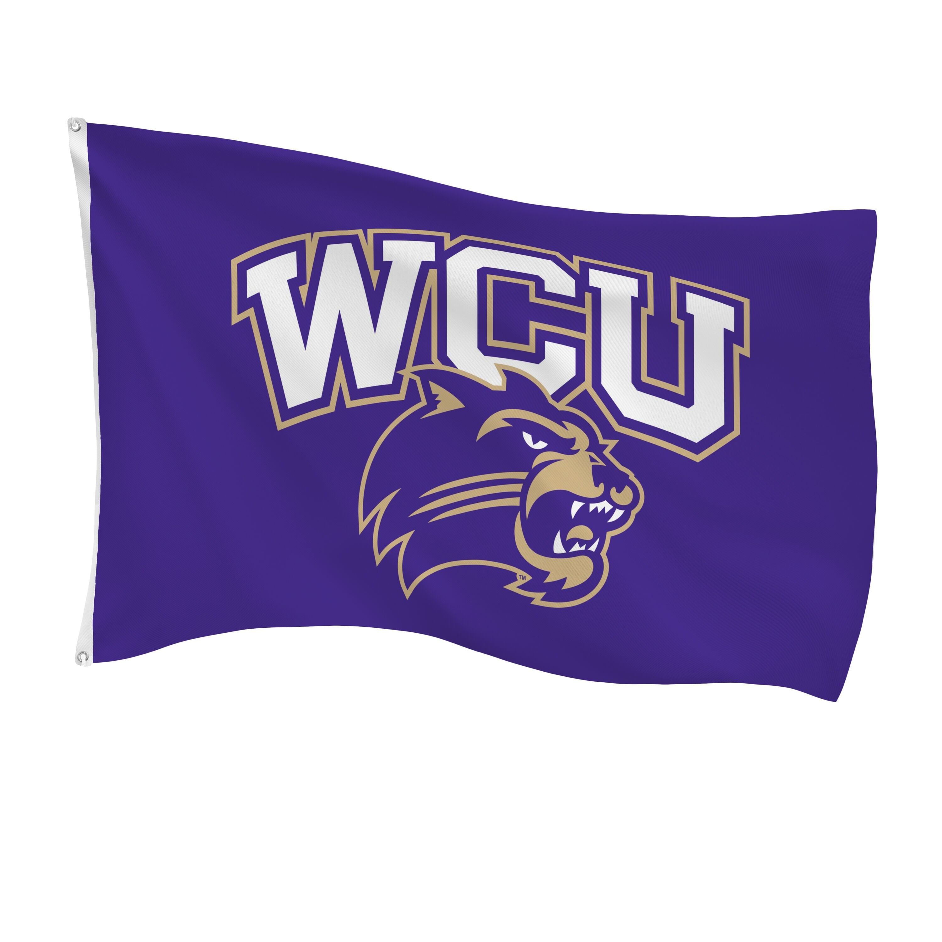 Western Carolina University Single Sided Flag w/ 2 Grommets, 3'x5'